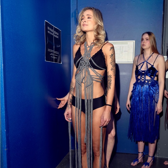 Handmade Macramé Rope Dress - Picture 13 of 15